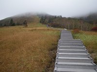 天空回廊から小丸山を望む