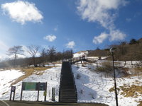 12/10園地内積雪全景