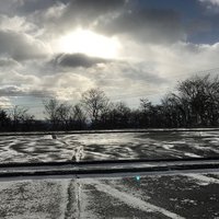 初雪　Ｐ3駐車場から